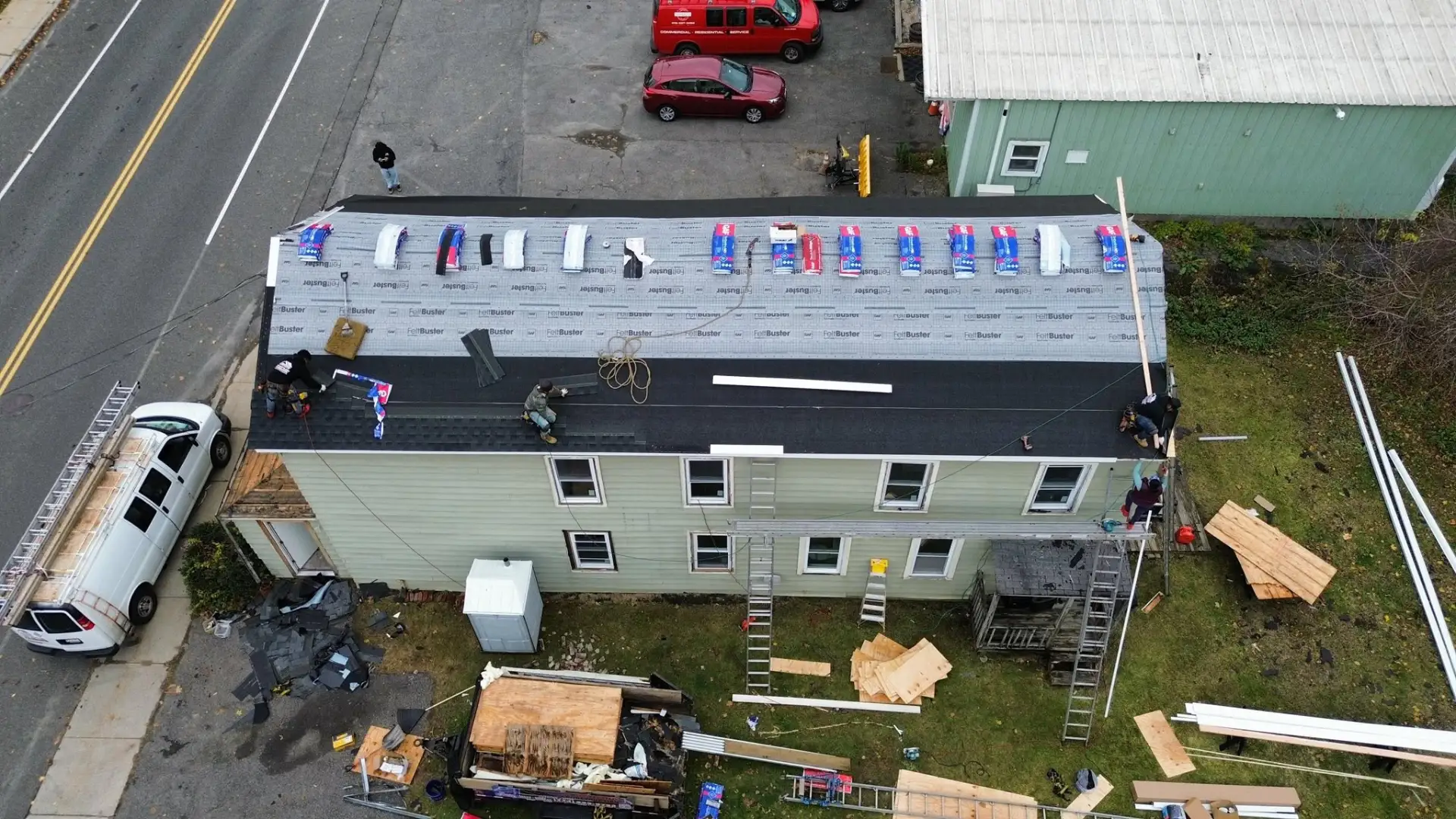 Emergency Tarping project in Danvers, Massachusetts