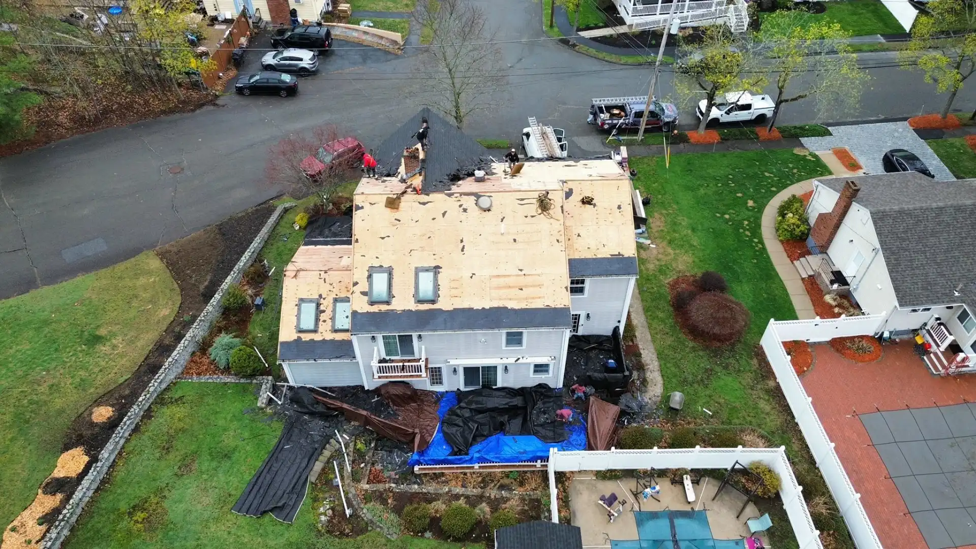 Full exterior restoration and storm damage repair